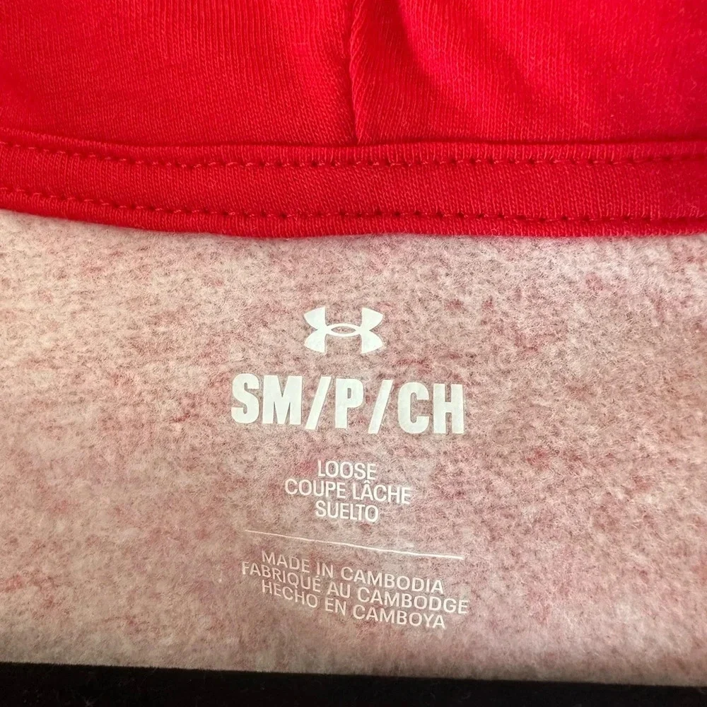 NWT Under Armor Men's Rival Fleece 1/2 Zip with Hood Size Small